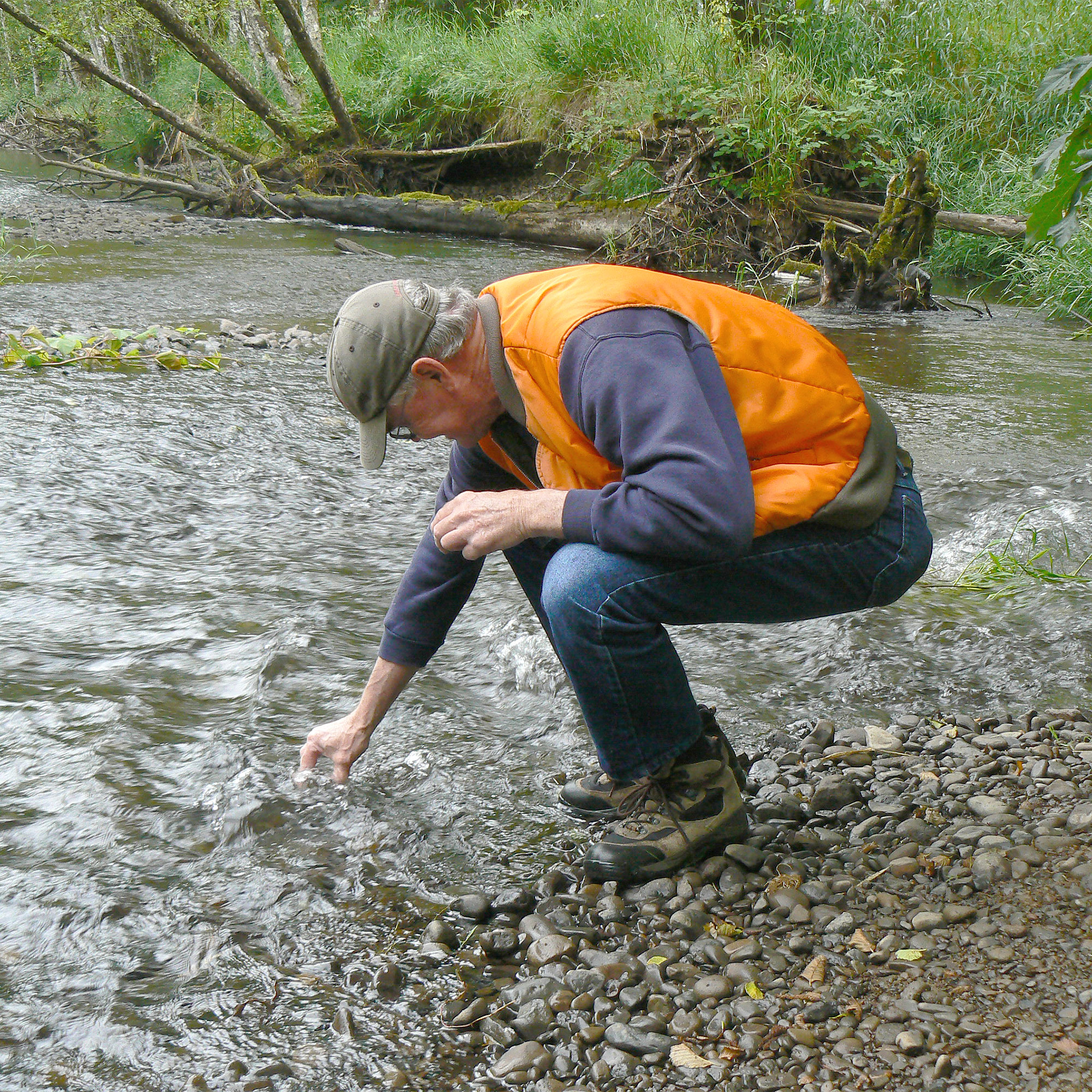 Volunteer Water Quality Sampling river shore