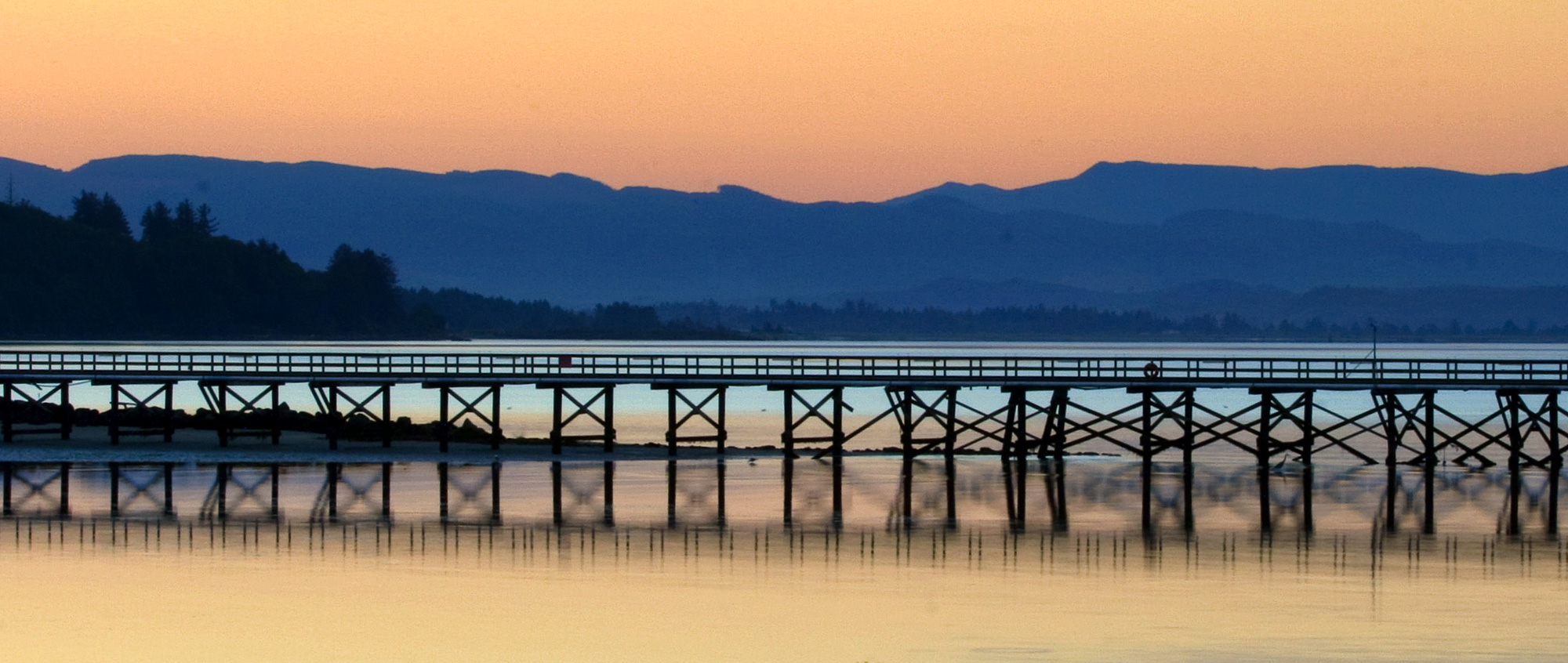 bridge sunset