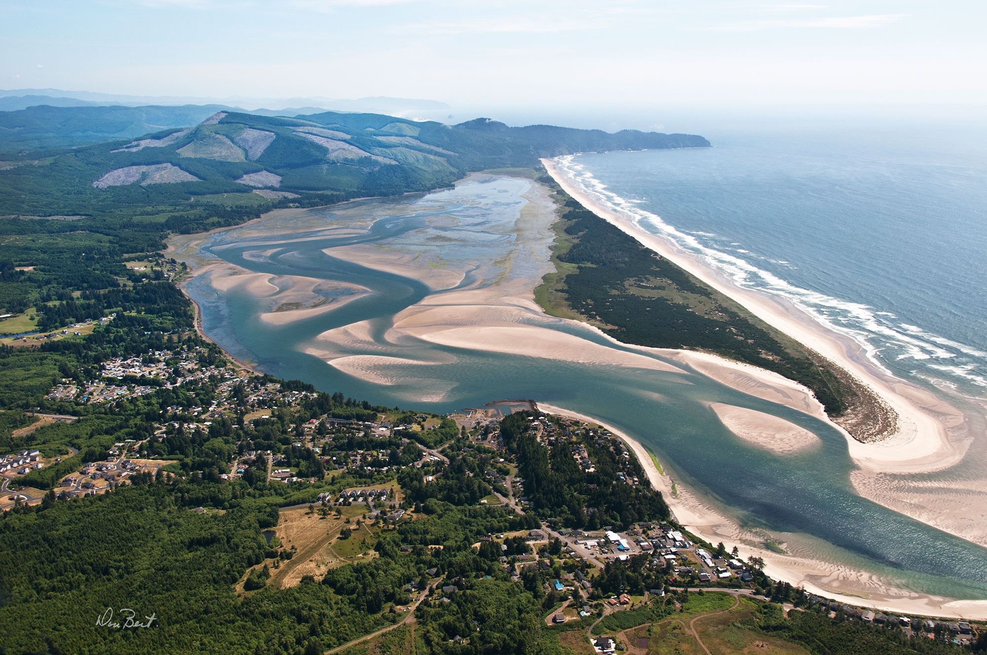 Netarts Bay Aerial by Don Best