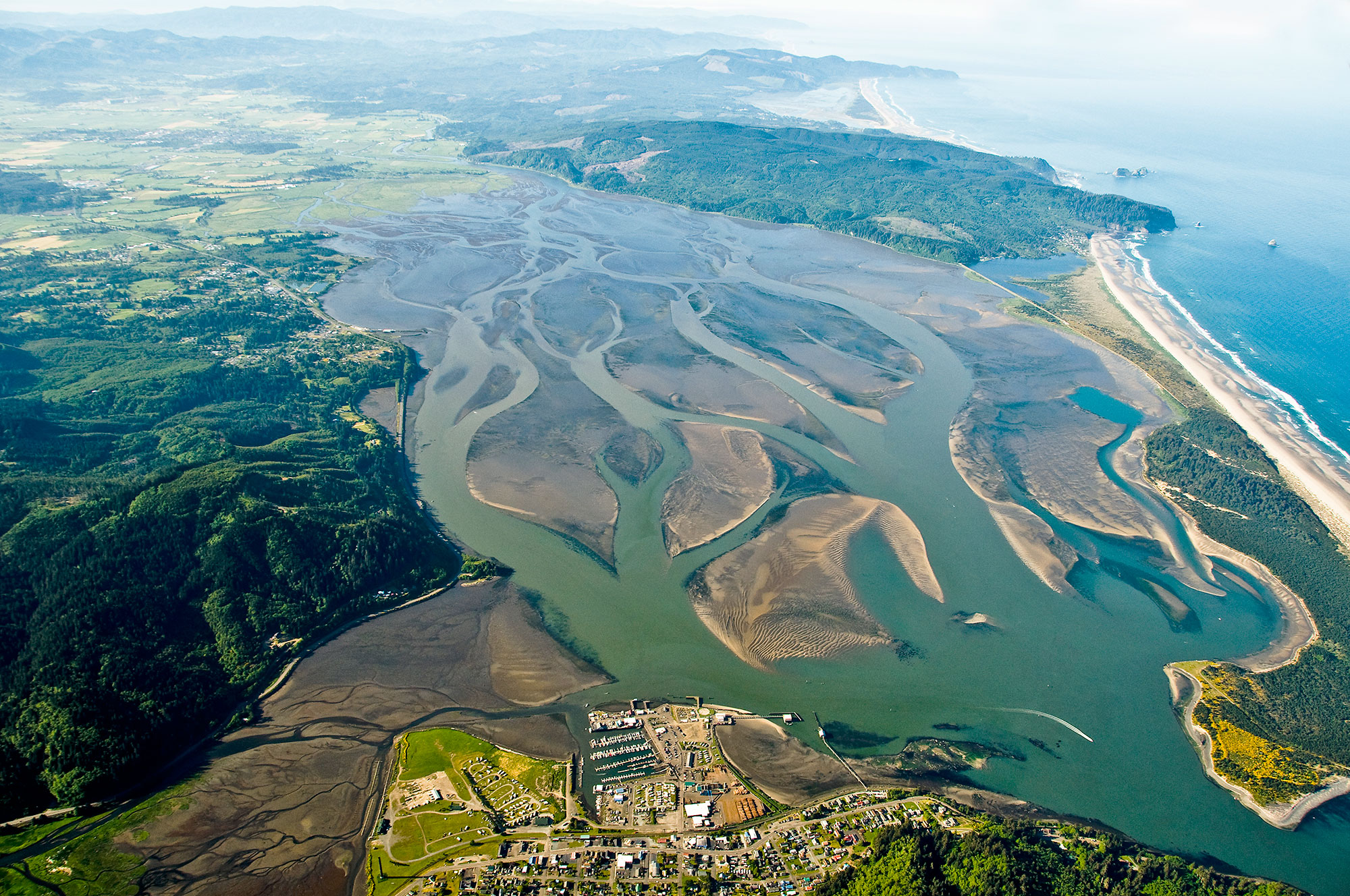 Tillamook Bay Aerial by Don Best